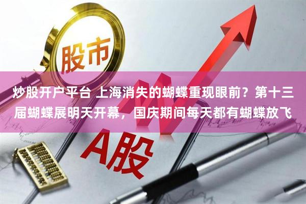 炒股开户平台 上海消失的蝴蝶重现眼前？第十三届蝴蝶展明天开幕，国庆期间每天都有蝴蝶放飞